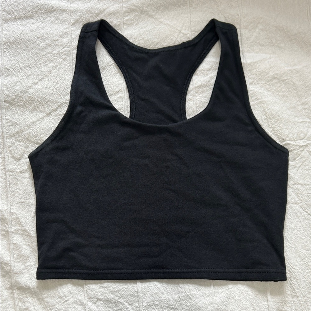 Pact Women's Black On the Go-To Crop Tank